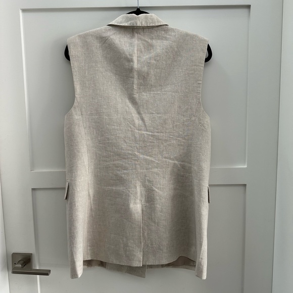 Banana Republic Palma Linen Vest size 12 - Picture 3 of 4